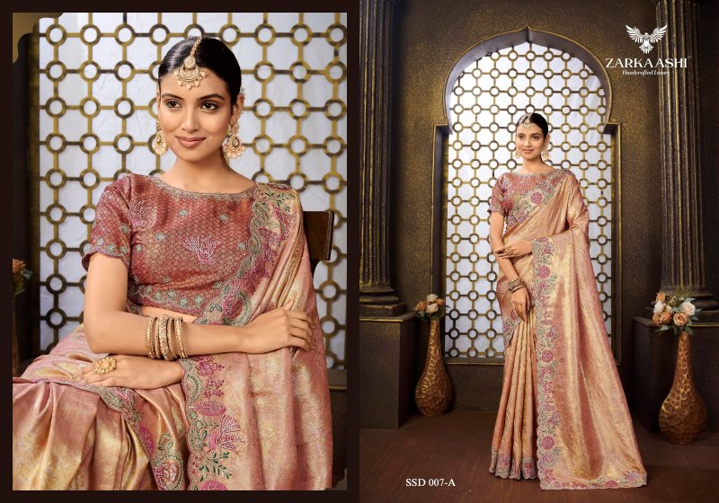 SRIVALI By Zarkaashi Tissue Designer Saree 